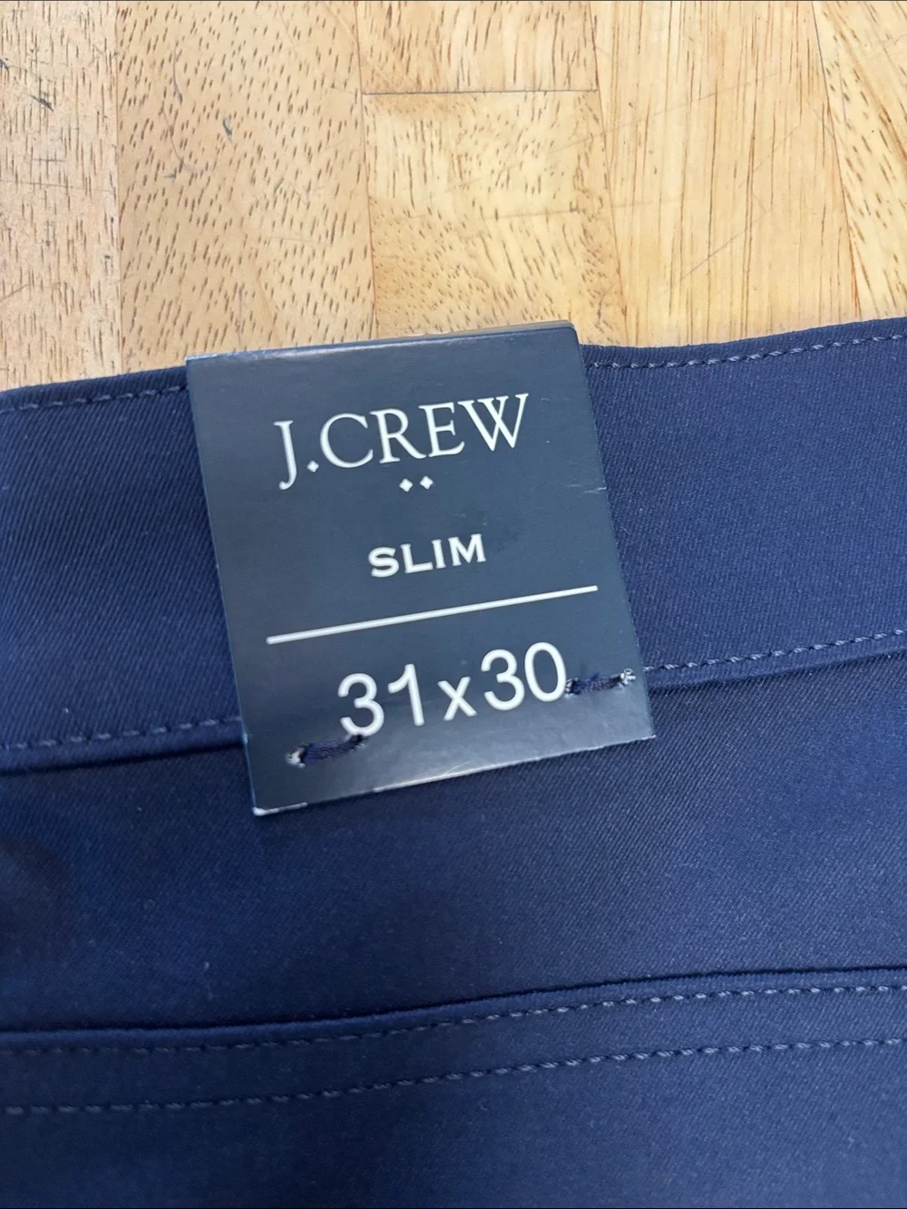 NWT J.Crew Flex Slim Fit Five Pocket Tech Pants Navy Blue Men Size 31x30